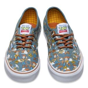 Disney x Vans Toy Story Woody Authentic Sneakers Rare Limited Edition Kids Sz 12